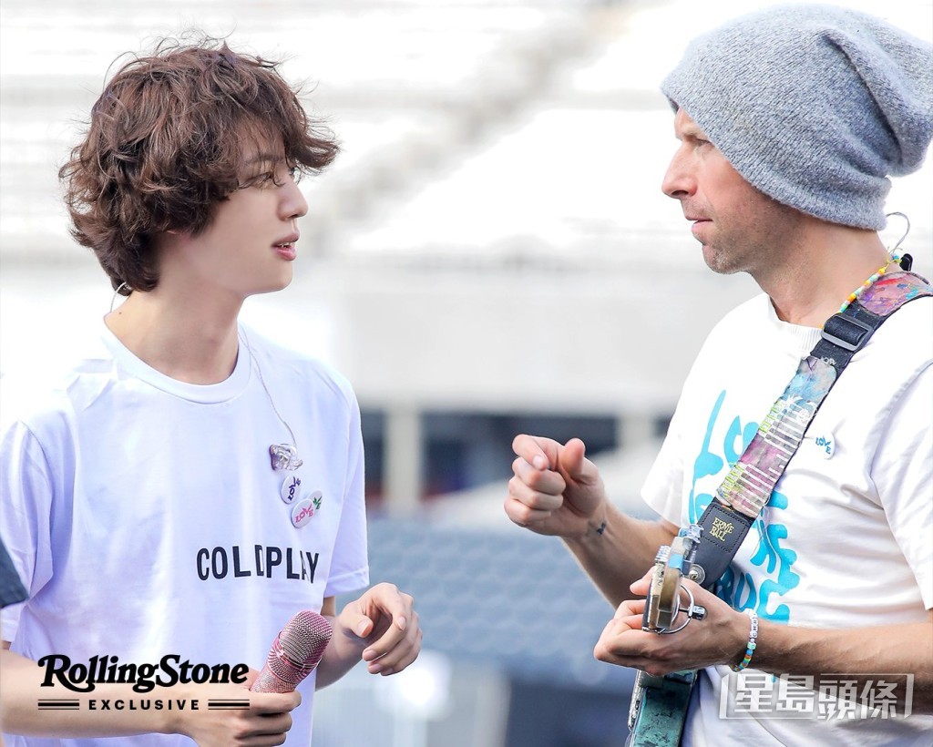 JIN同Chris Martin好老友。