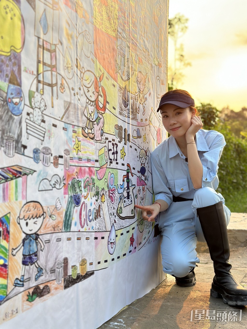 擔任「點滴是生命」榮譽顧問的Stephy曾到過柬埔寨探訪。