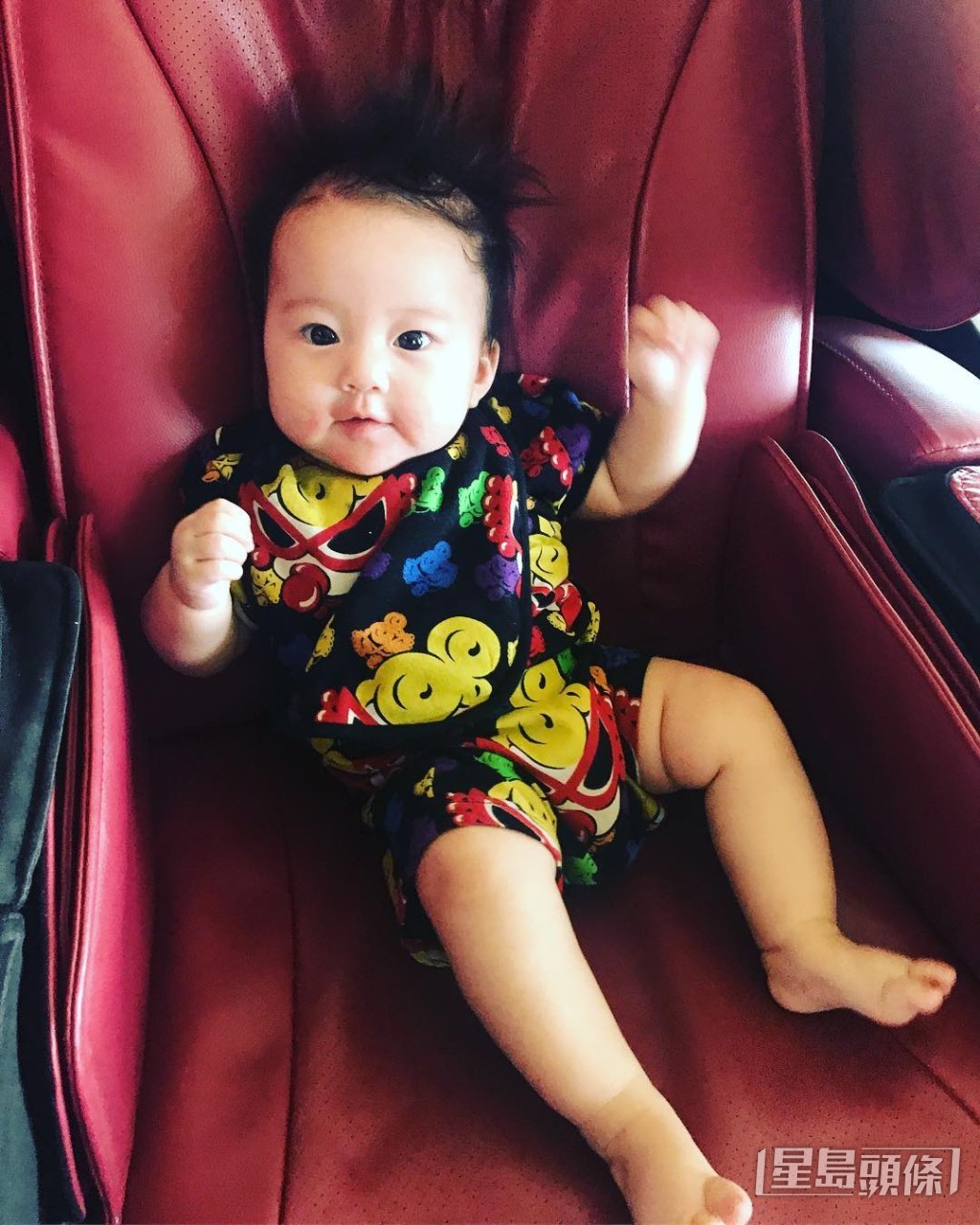 愛女Meghan自幼盡得媽咪遺傳擁有一雙長腿。
