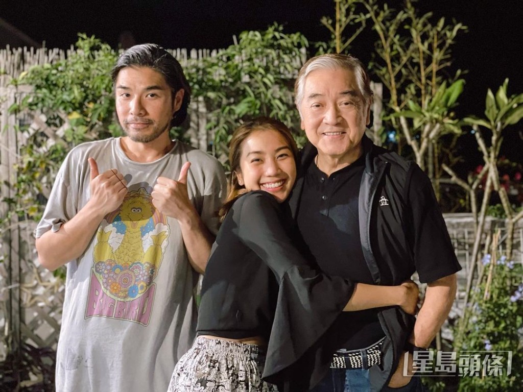 秦沛與兩個子女感情極好。