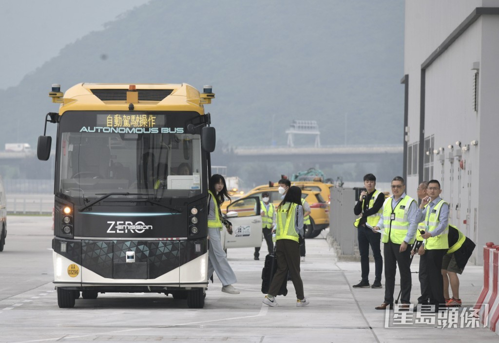 機管局今日舉行介紹及傳媒試乘。陳浩元攝