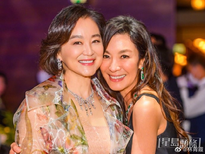 林青霞與楊紫瓊兩大影壇巨星在社交網晒出合照,但原來從未曾在電影中合作。