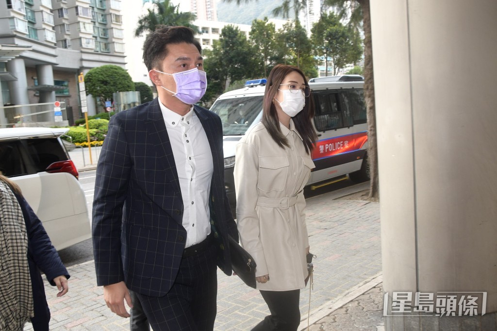 官司擾釀逾兩年,楊明期間多次進出法院,女友莊思亦一直相伴在側。
