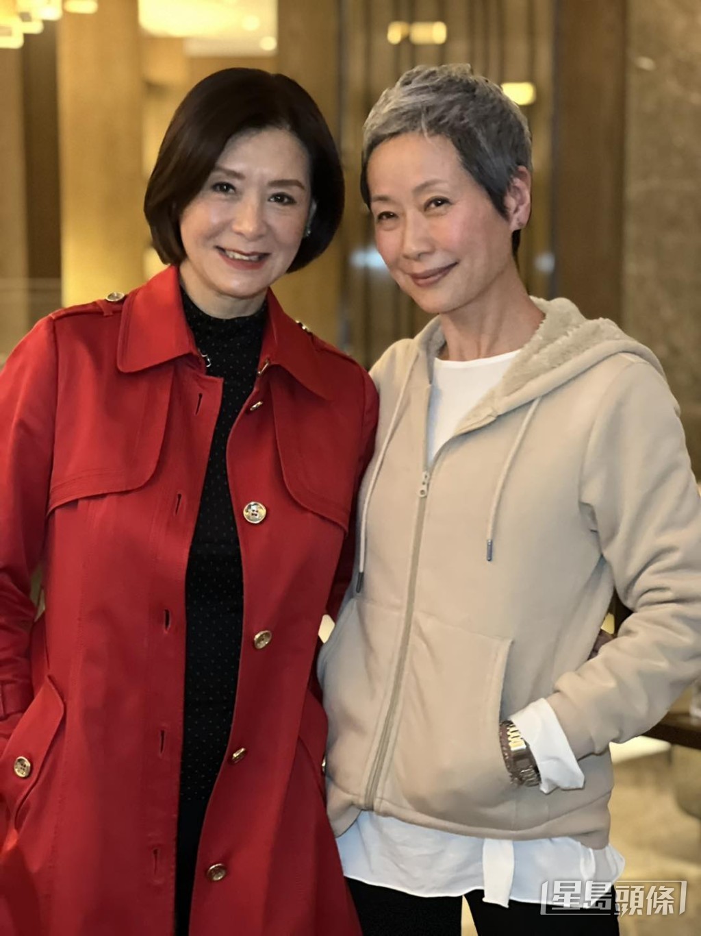 網民盛讚昔日兩位女神夏文汐(左)、葉童都選擇優雅地老去。