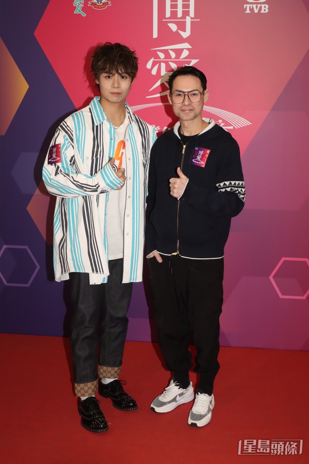 李幸倪（Gin Lee）、冼靖峰、谷娅媺与海俊杰到将军澳电视城为《博爱欢乐传万家》彩排。