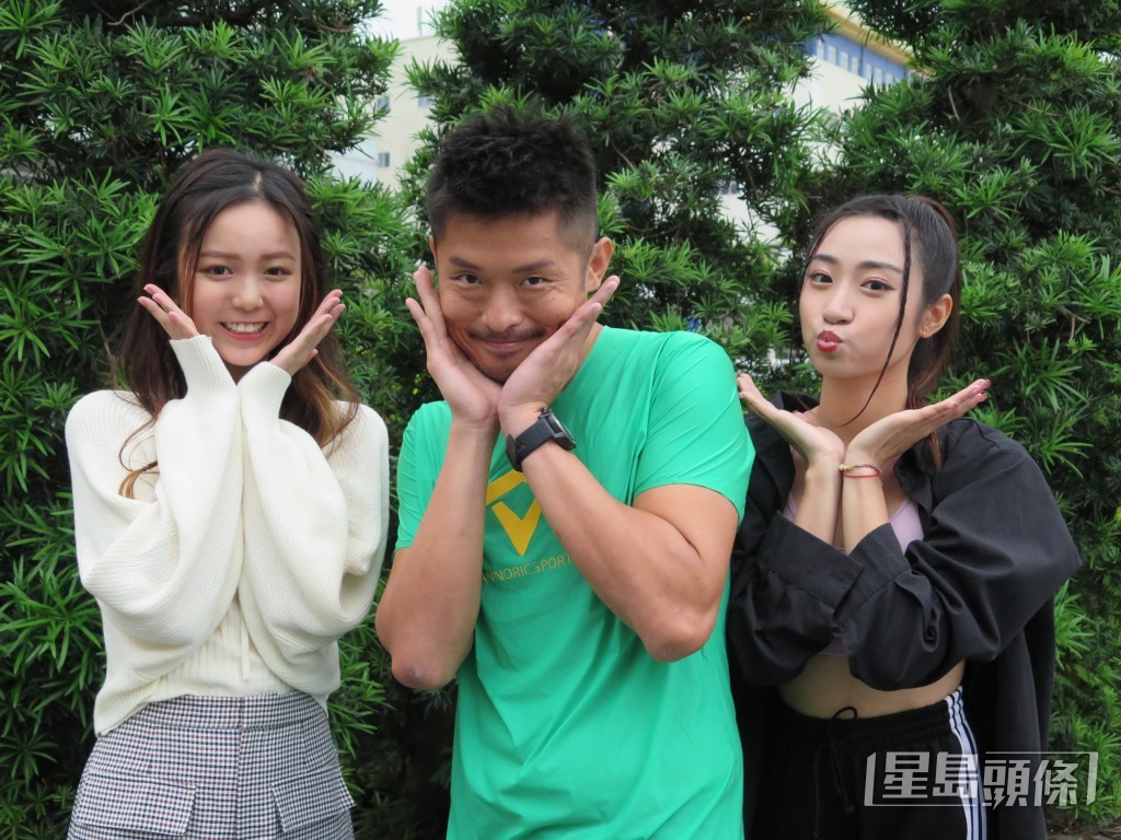 奶仔虽然第一次同Karen（左）和Jojo合作，但大家好夹。