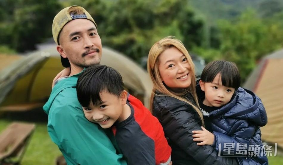 陈国峰为家人肯试新嘢。