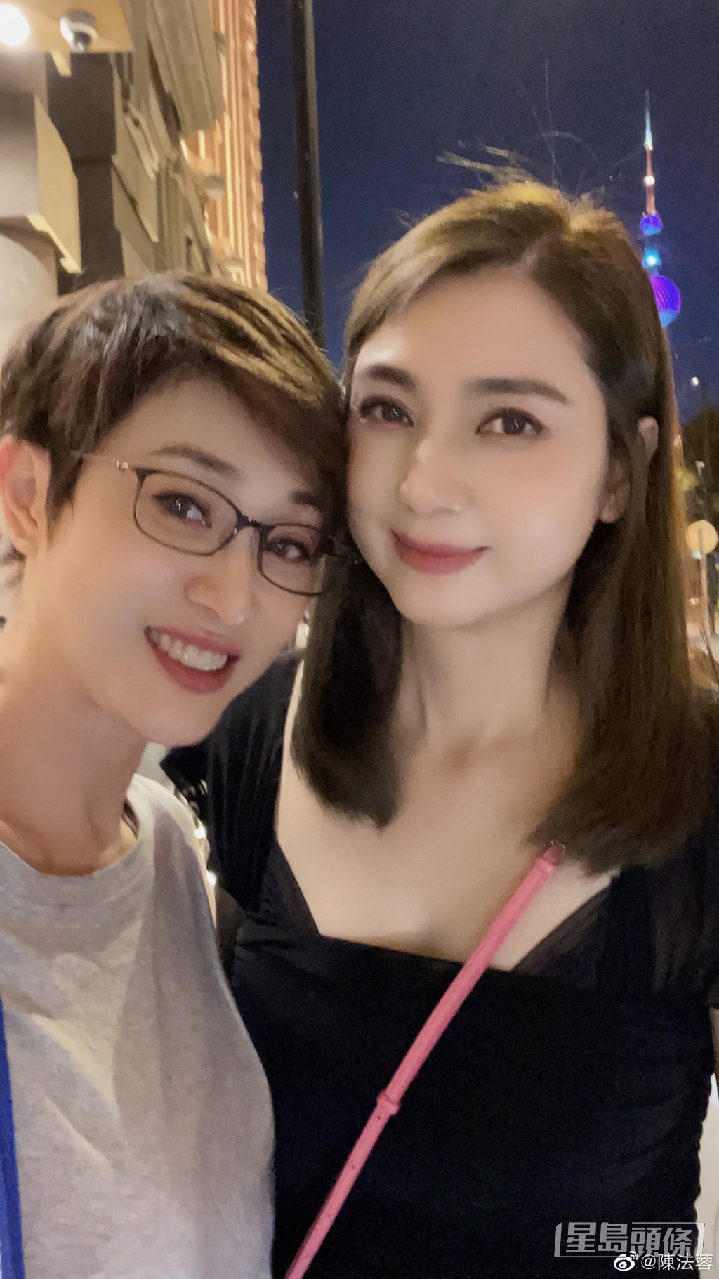 陳法蓉與洪欣係好姊妹。