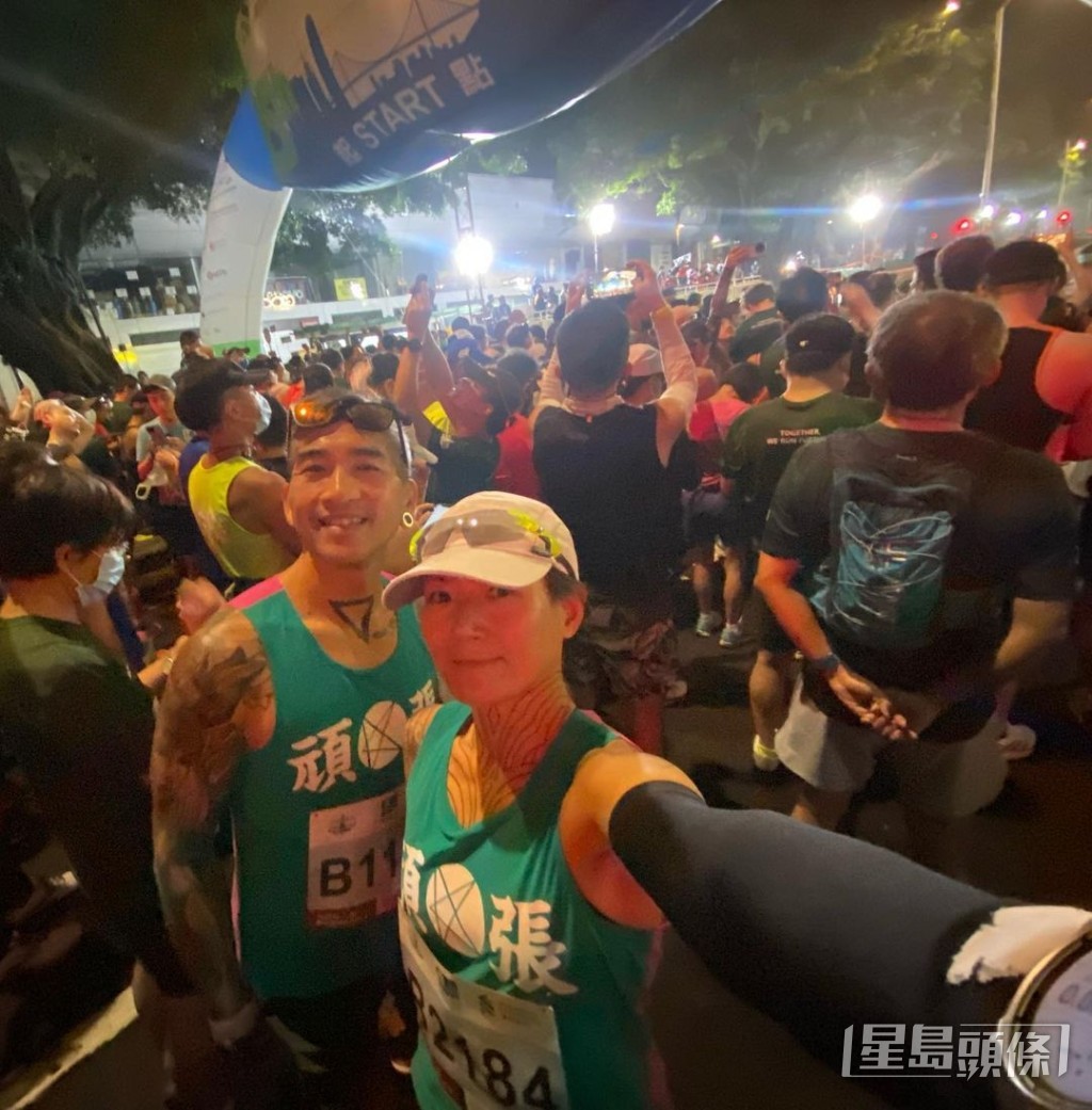 【藝人全馬】第1名：KOLOR主音Sammy（蘇浩才）  成績：3小時23分50秒
