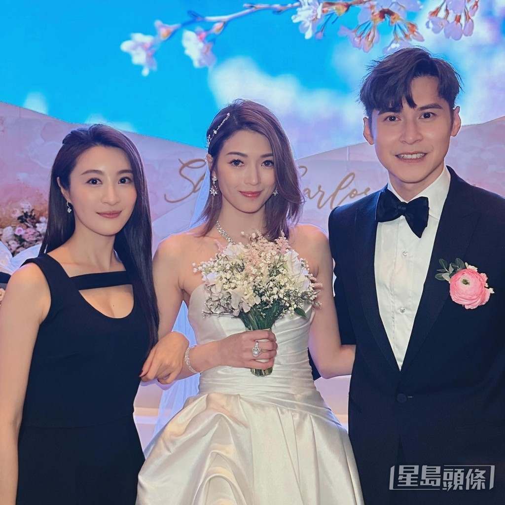 出席陈家乐连诗雅婚礼都好性感。
