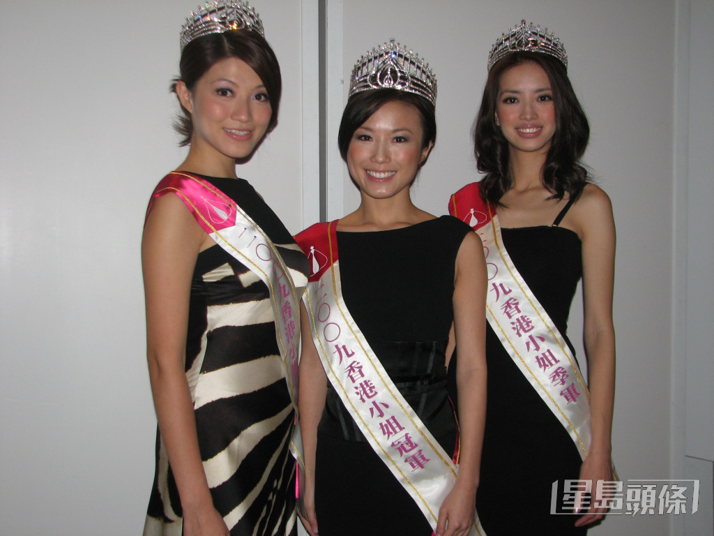 冠军刘倩婷（中）2013年与玄学家李丞责结婚，现已为两女之母。
