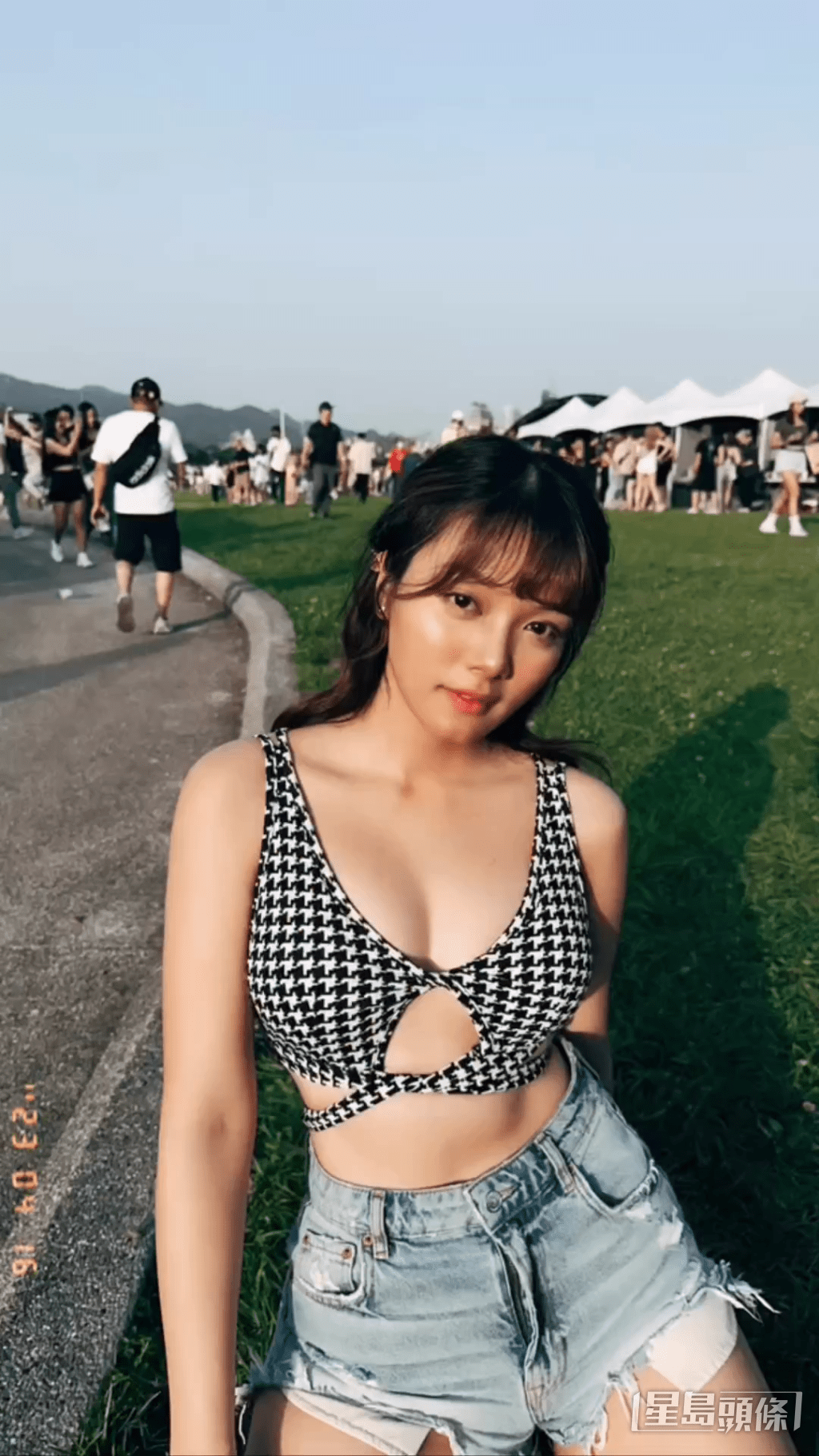 邱晴性感現身台北Ultra音樂節。