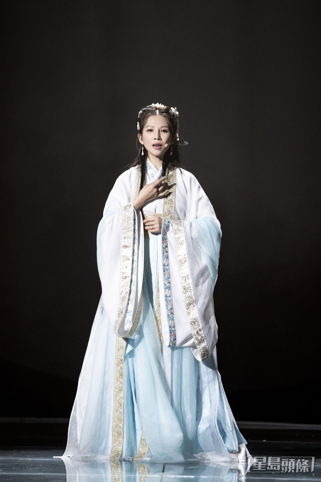 蔡少芬最近參加《乘風2023》，重現21年前洛神傳的清麗脫俗！