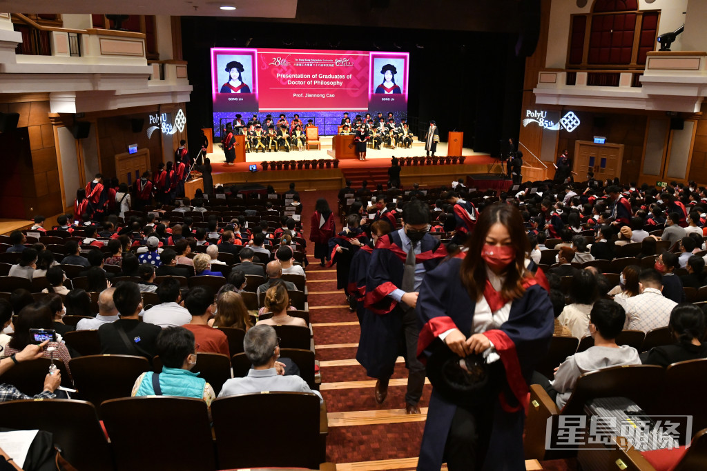 香港理工大學舉行第28屆畢業典禮。盧江球攝