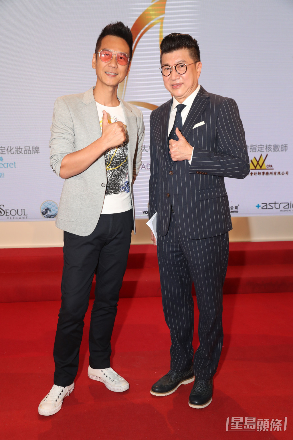 李道洪（右）曾為2019亞洲小姐競選香港區決賽擔任主持。