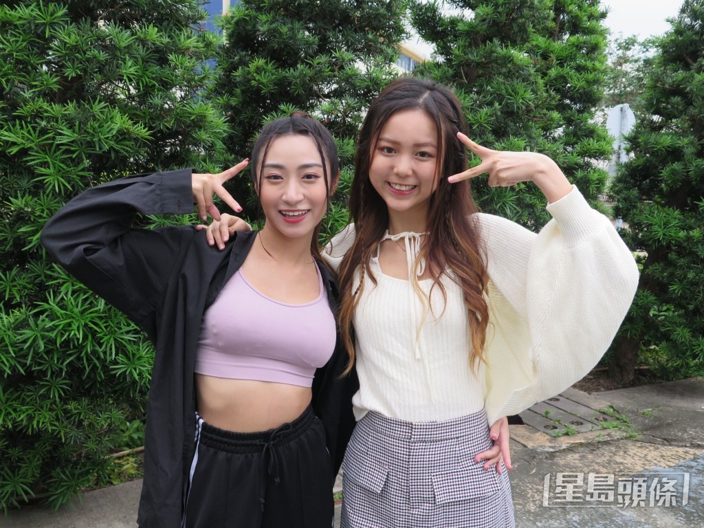Jojo（左）和Karen虽然觉得拍摄过程辛苦，但也认为是难得体验。