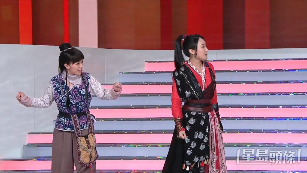 今日陳瀅、JW、周嘉洛等,都以劇中造型出現。