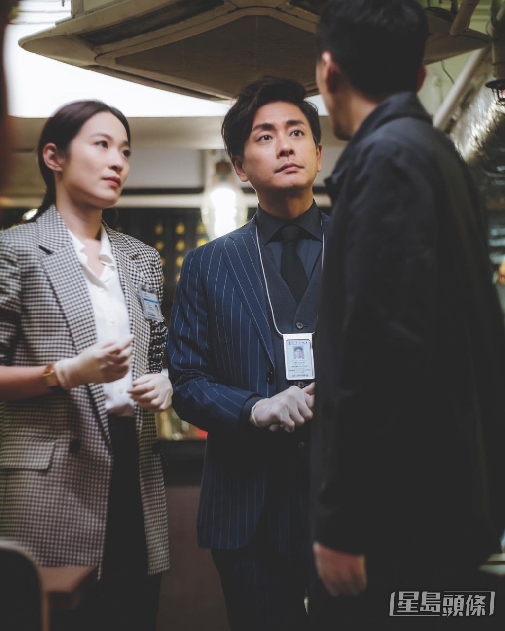 蔡潔與黃宗澤在最近播出的無綫劇《法證先鋒V》擔正合作。