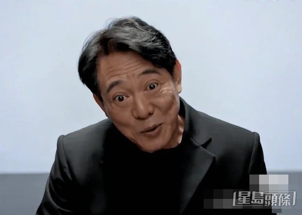 李連杰身材暴瘦、滿臉的皺褶。