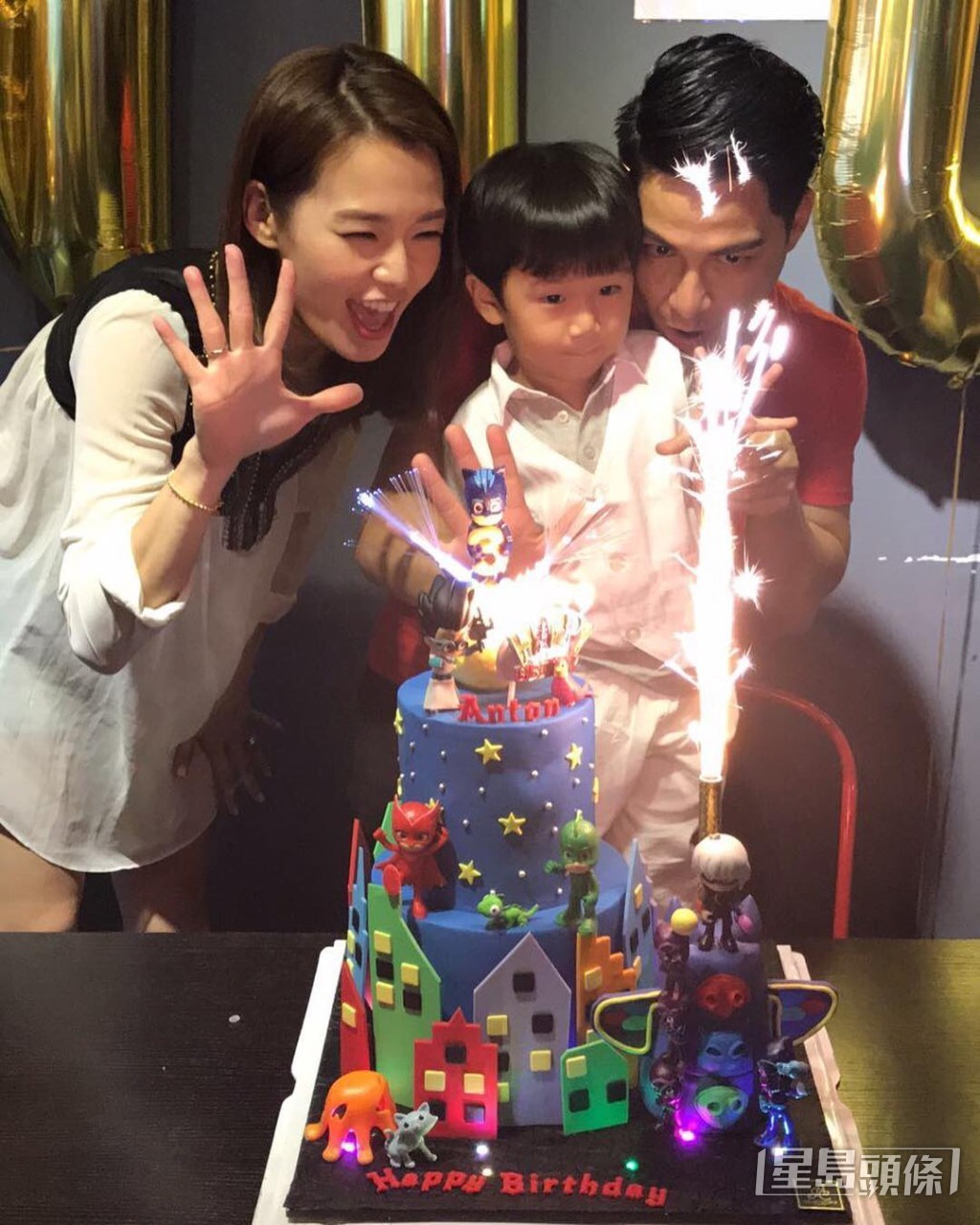 呂慧儀與黃文迪離婚前,每年都會一齊為囝囝大搞生日P。