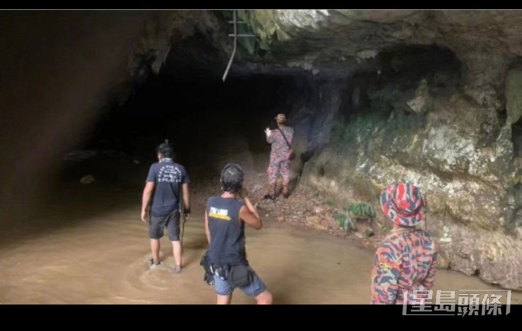 《爆裂点》在马来西亚著名景点椰壳洞拍摄时，遇上暴雨。