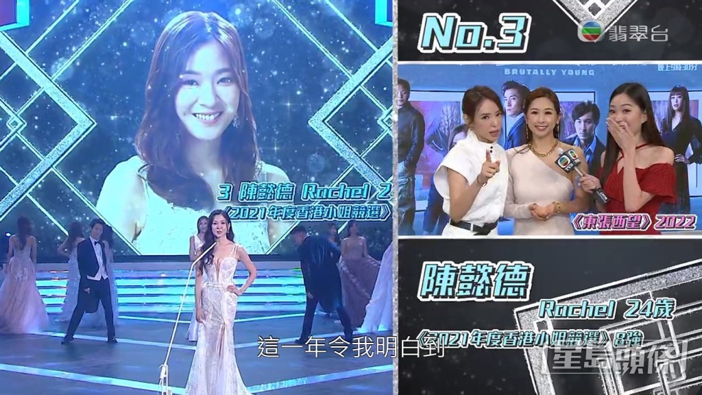 3號陳懿德去年曾參加港姐。