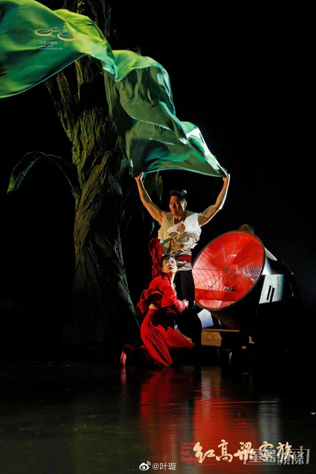 叶璇去年担正演出内地著名作家、诺贝尔文学奖得主莫言著作《红高粱家族》改编的舞台剧。