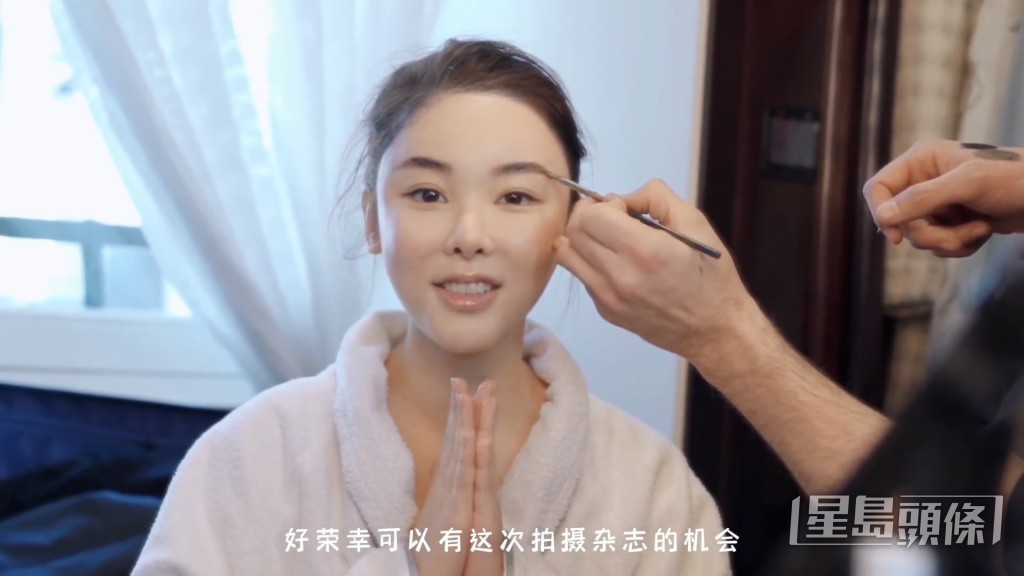 素顏的蔡天鳳皮膚白滑、零瑕疵,網民大讚她彷如人間仙女。