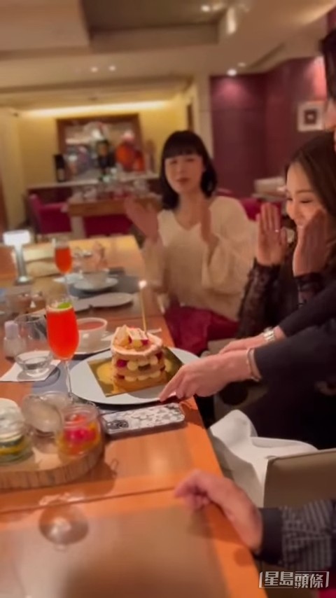 获古佩玲等庆祝生日。