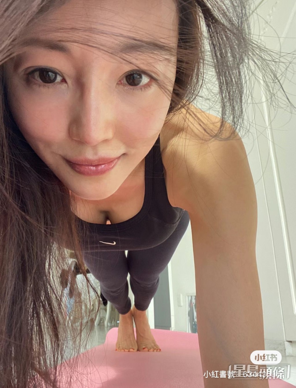 陳嘉容平日勤力健身。