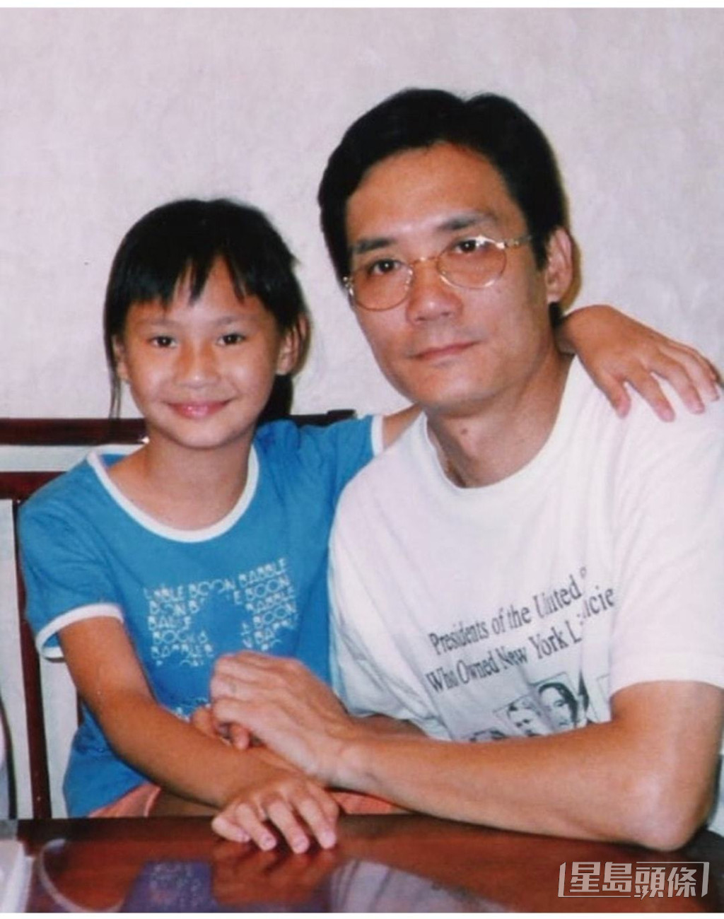 麦振江大女麦诗敏曾贴出童年与爸爸的合照。