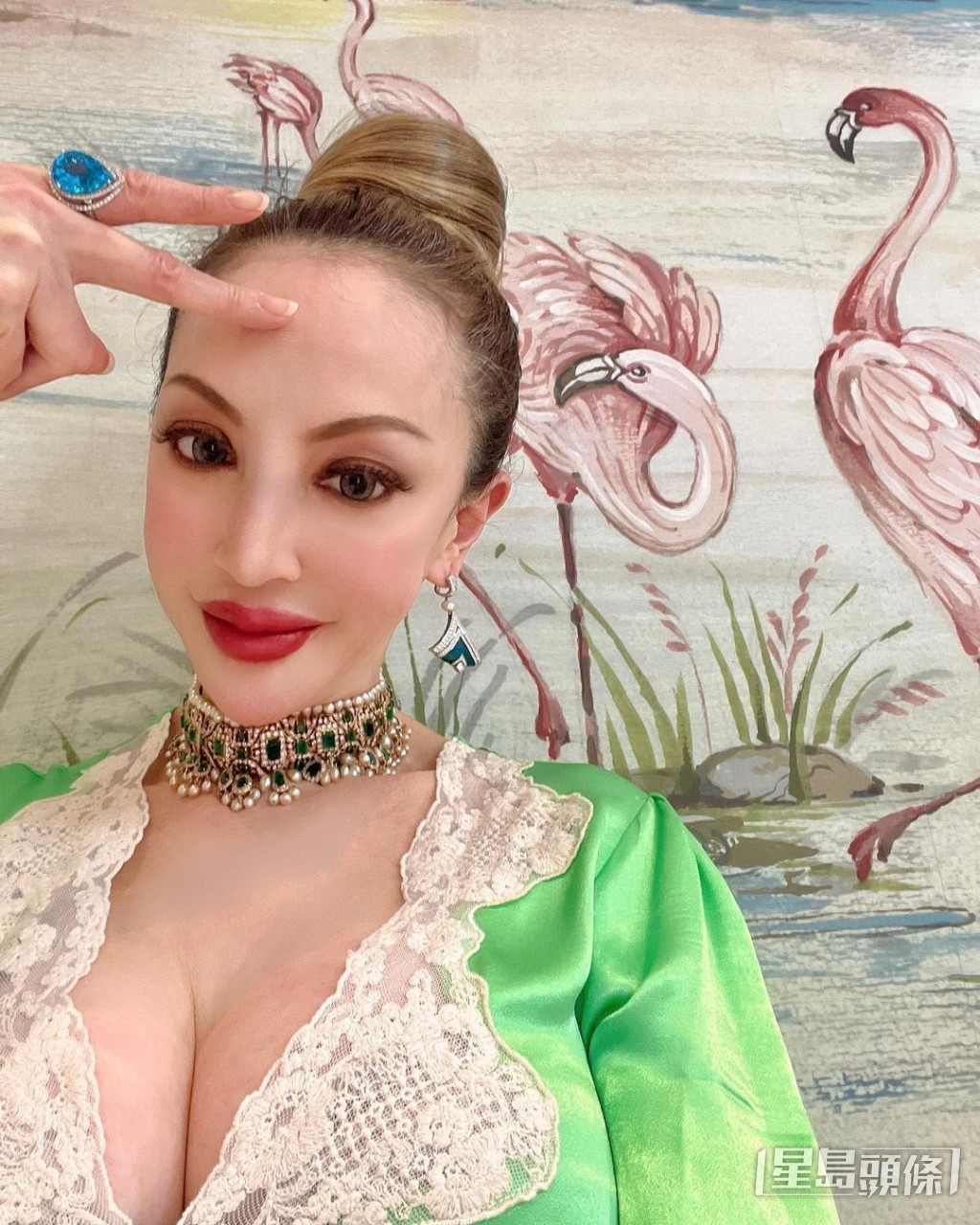 薛芷倫經常晒身材。