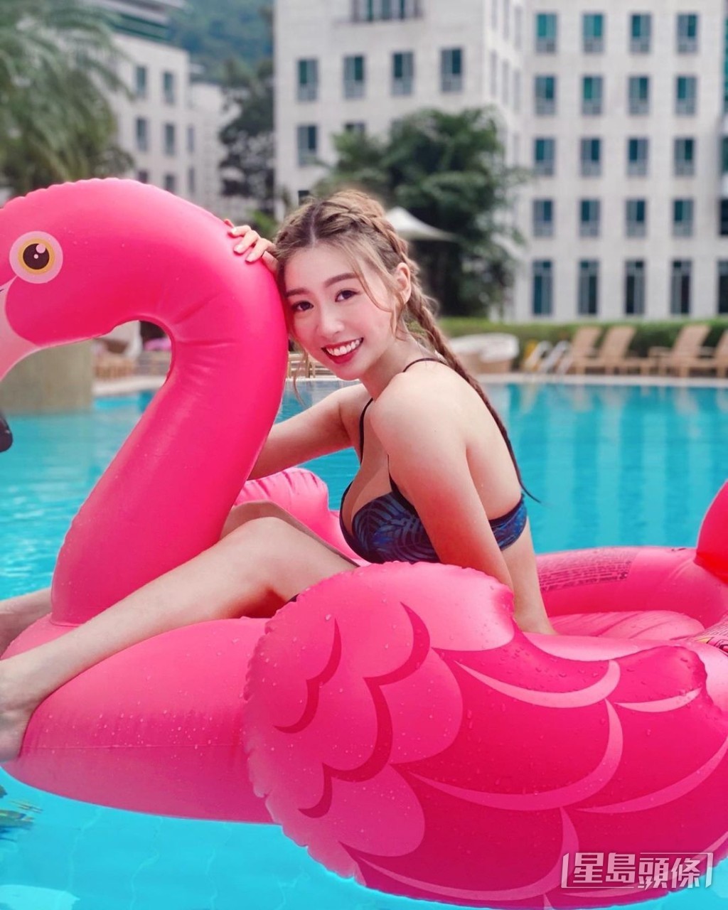 李芷晴不時於社交網大晒火辣水着照。