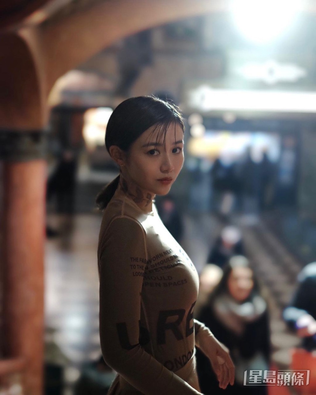 楊偲泳擁有32D激凸身材。