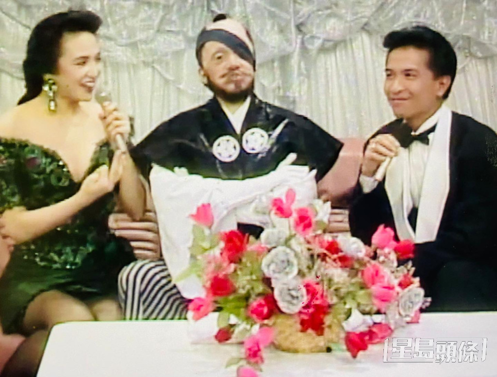1988年《萬千星輝賀台慶》，扮鬼扮馬的原來是梅艷芳。