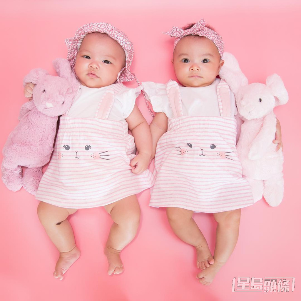熊黛林2018年誕下一對異卵雙胞胎女兒Kaylor和Lyvia。