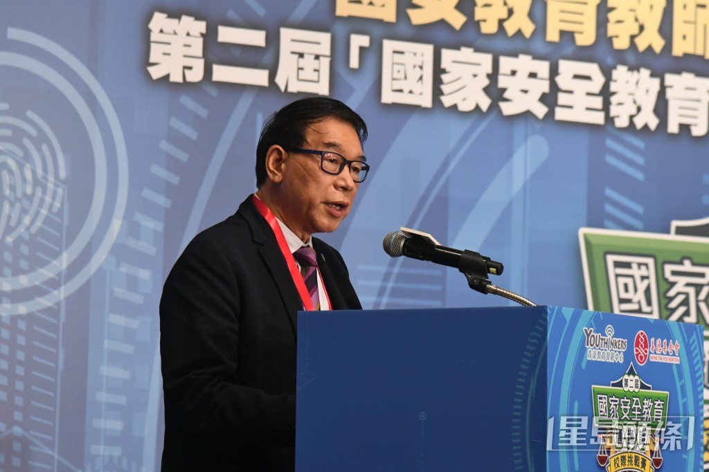 陳卓禧指教育界很痛心看到青少年學生參與2019年的「社會運動」。黃偉頌攝