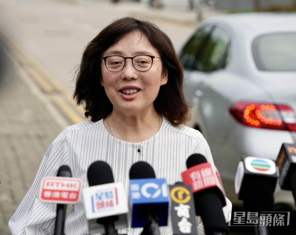 宁汉豪下午在香园围见传媒。苏正谦摄