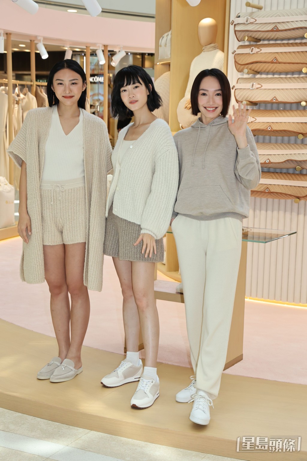 廖子妤與蔡思鈞今日出席時裝活動。