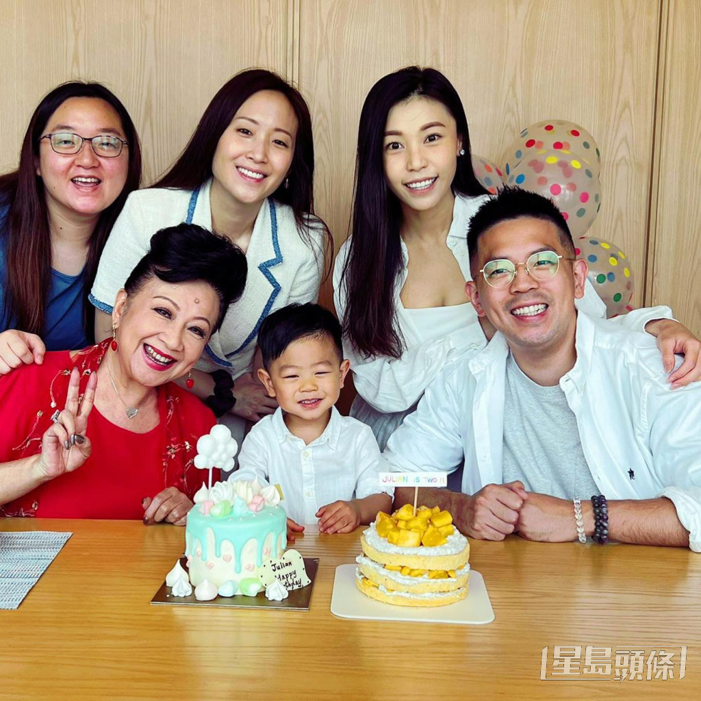 薛家燕一家為Julian慶祝兩歲生日。