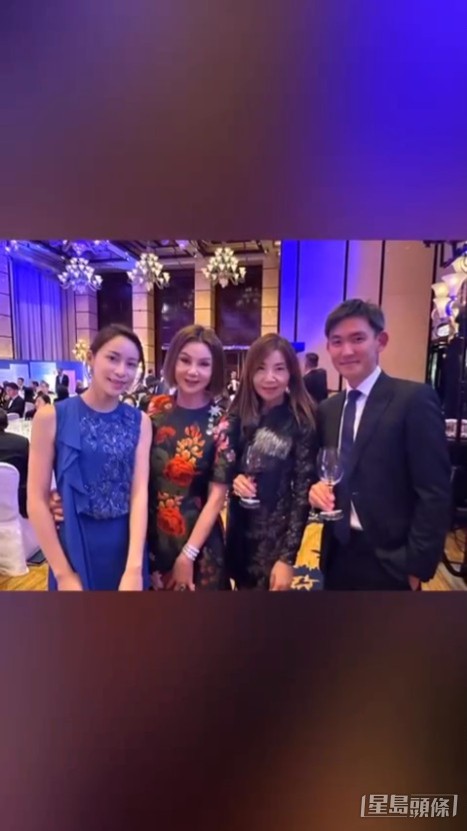 谢玲玲于IG分享近日首次在港参加品酒会。