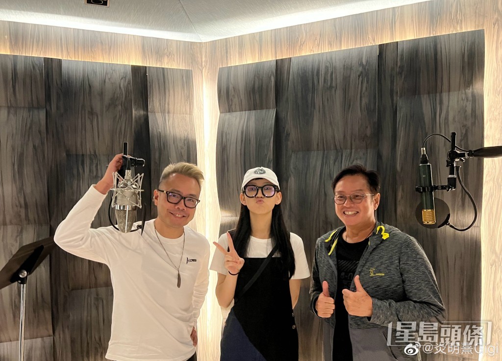 炎明熹早前與大前輩譚詠麟合唱《他來自江湖》主題曲《明天仍要繼續》。