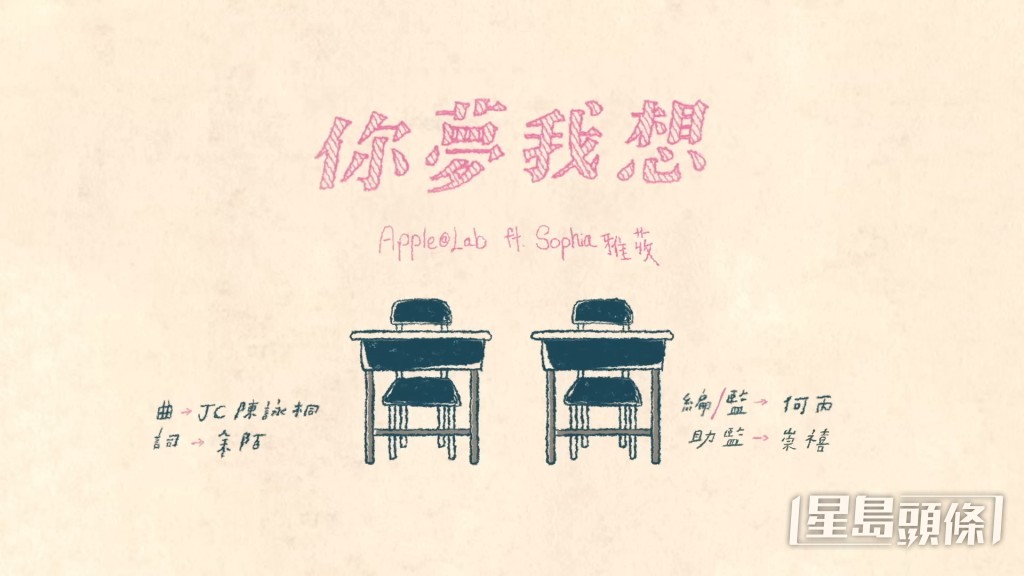 Apple與Sophia今年7月推出新歌《你夢我想》。