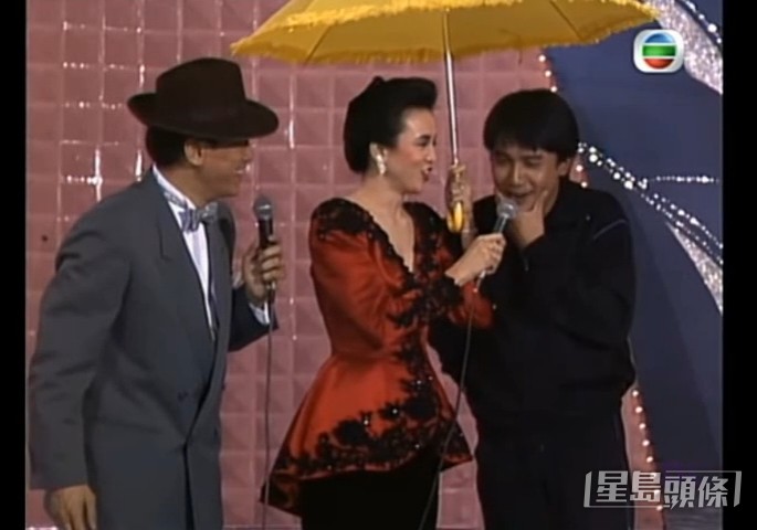 【1987年】當時仍未成為國際影帝的梁朝偉,以牙力拉貨van,車上還有20個藝人!最後成功拉到大半個車位,拉到牙骹軟。