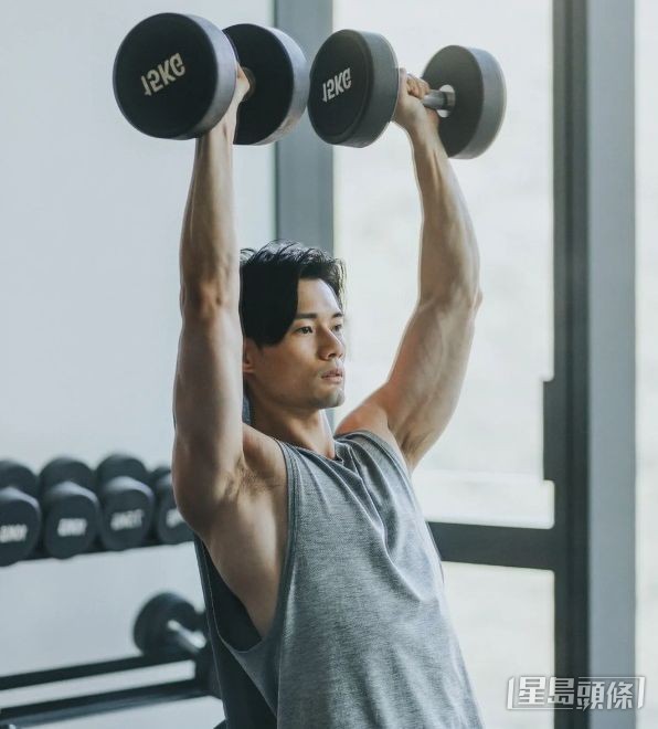 迷上健身的Godwin,已考得健身教練牌,入行後仍有教學生。