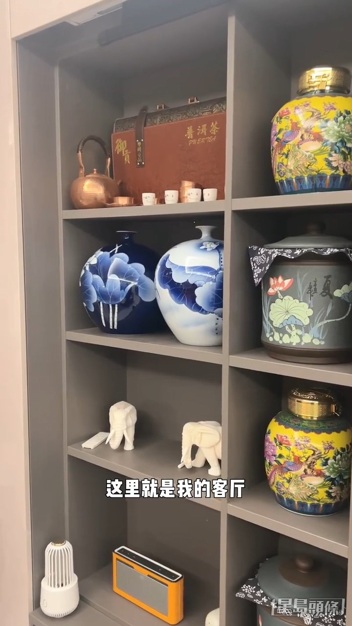 放了不少古董擺設。