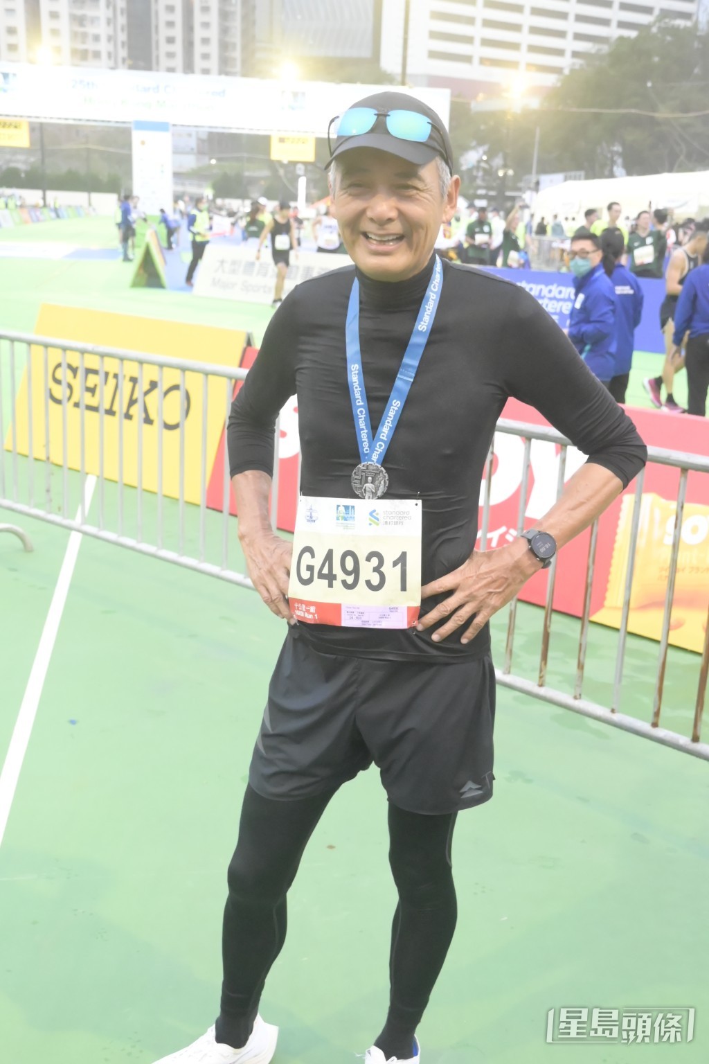 【藝人10公里賽】第7名：周潤發  成績：1小時03分58秒