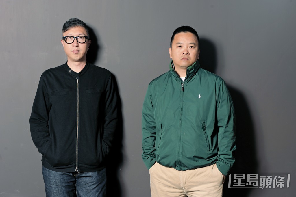 莊文強與麥兆輝（右）共同參與編劇的《無間道》系列獲得巨大成功。
