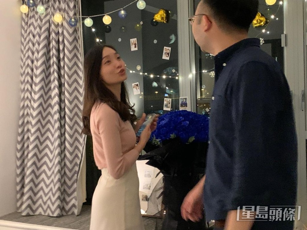 麥沛東與Sherraine拍拖不久，便認定對方是結婚對象。