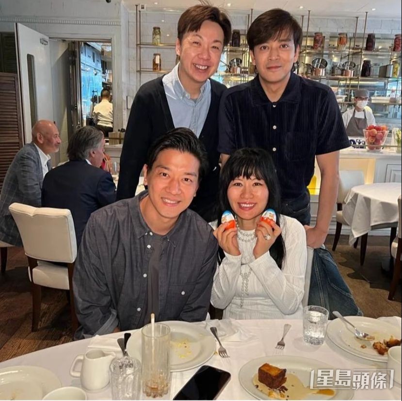 陳曉東最近返港，近日與黎諾懿、七師傅、鄭紹康等食飯。